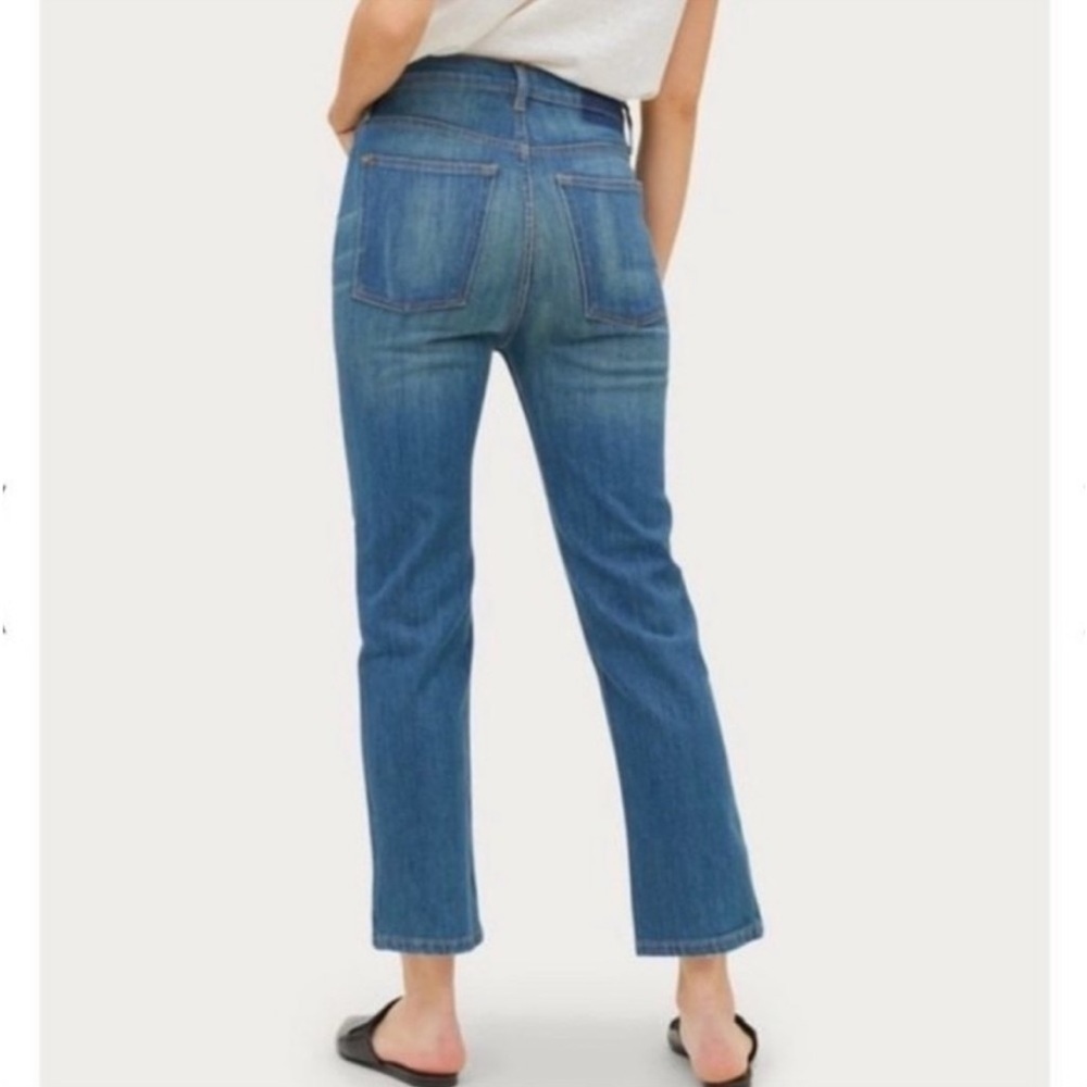 New the GREAT. the STRAIGHT A High Rise Button Fly Crop Women's Jean - Picture 2 of 10